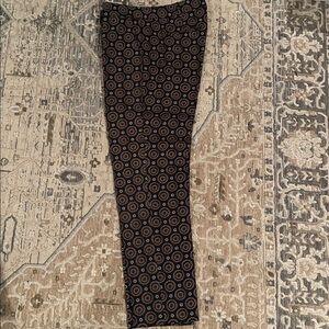 Michael Kors Gray Blue and Camel Patterned Pants